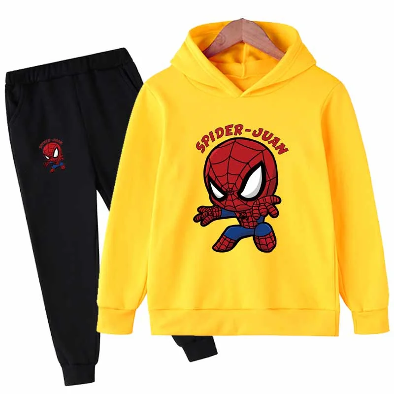Marvel Spidey and His Amazing Friends - Conjunto de sudadera con capucha y  pantalón deportivo rojo para niños pequeños