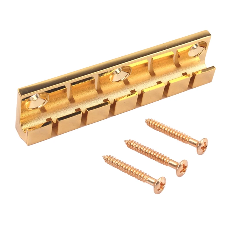

Hot AD-Guitar Bridge 6 Strings Saddles Hardtail Metal Guitar Parts For Electric Guitar With Screw