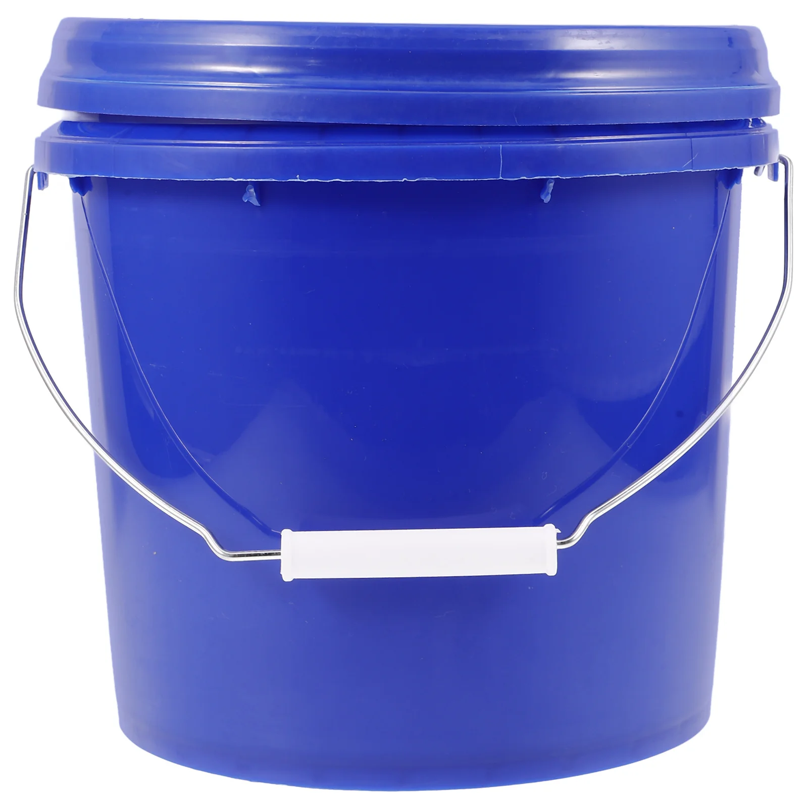 Plastic Bucket With Handle Lid Paint Storage Bin For Art Painting Pigment Container Round Empty Paint Can Outdoor Use