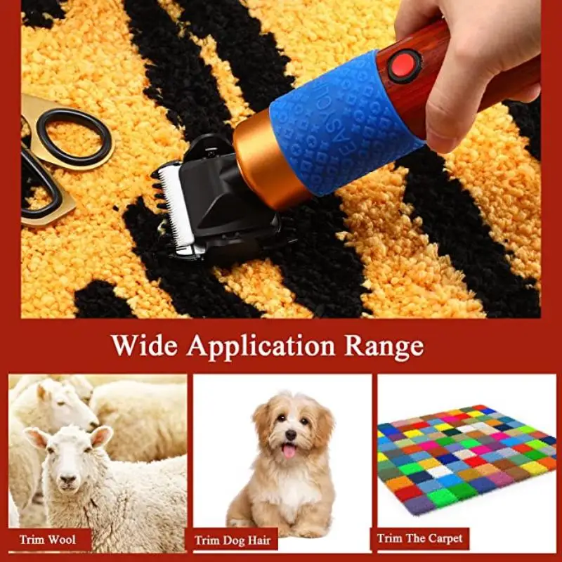Tufting Gun Scissors, 200W, DIY Area Rug Trimmer Machine, Carpet Cutting Scissors for Rugs, Cushion, Carpet, Low Noise Vibration 5