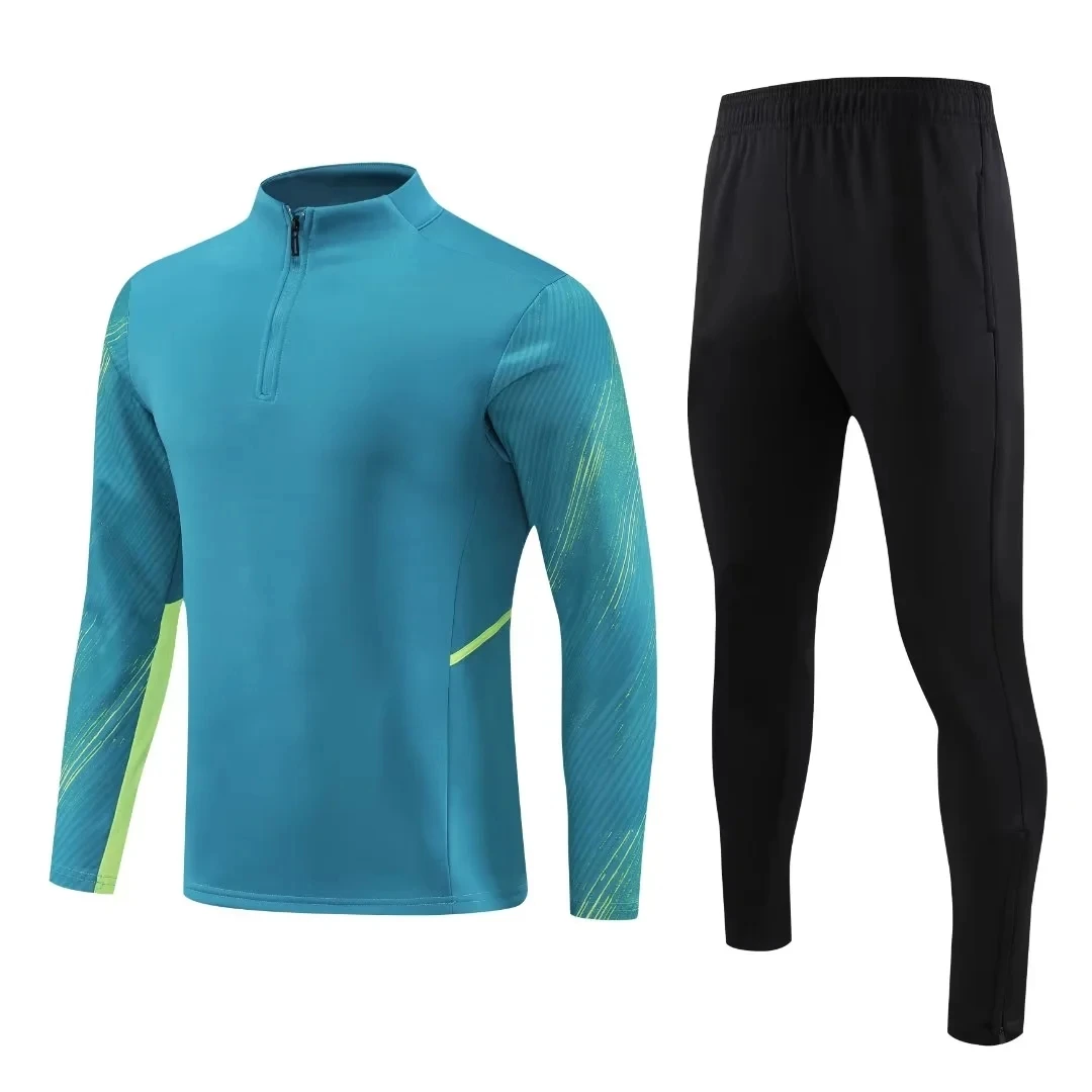 23/24 Men Warm up Half Zipper Soccer Tracksuit Autumn And Winter Football Training Long-Sleeved Suit