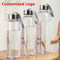 DIY Sports Water Bottles Portable 550ML Personalized Outdoor Safety Plastic Drinking Juice Cup Men Use For Gift Free Customized 2