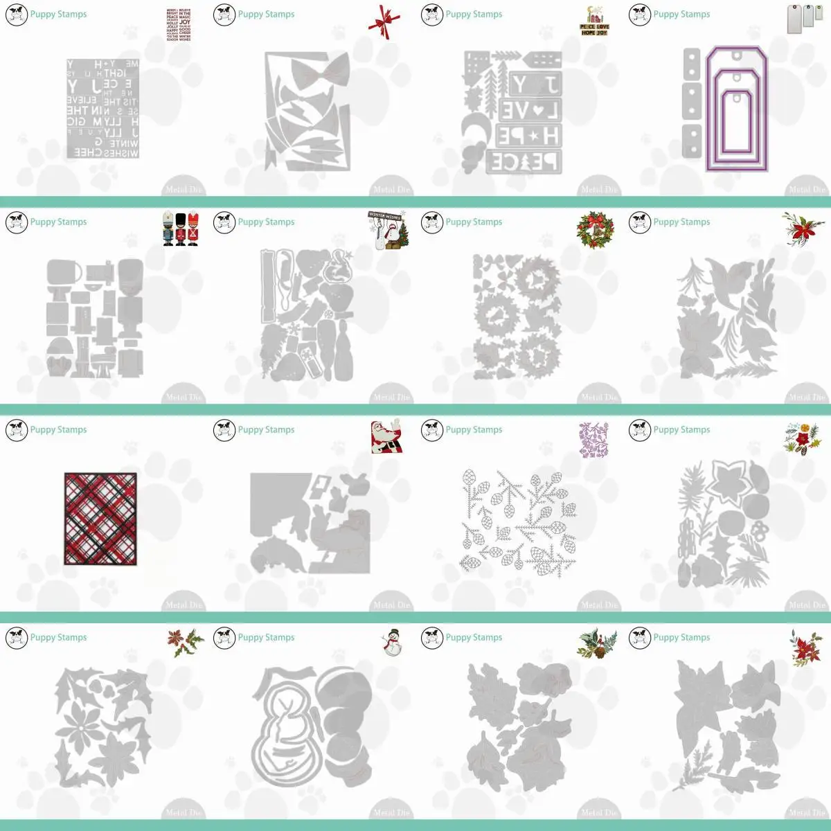 

New Christmas Series Metal Cutting Dies DIY Scrapbooking Paper Craft Handmade Make Album Card Embossing Template 2022 Arrivals