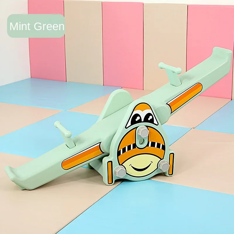 Children Double Rocker Seesaw Indoor Outdoor Toys Plane Seesaw