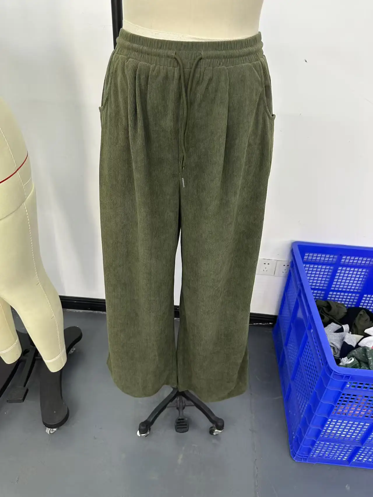 Women Elastic Waist Wide Leg Loose Pants for Spring Summer