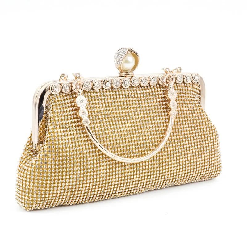 

Spring rhinestone clutch bag full of diamonds bridal handbag evening dress all-match one-shoulder crossbody women's chain bag