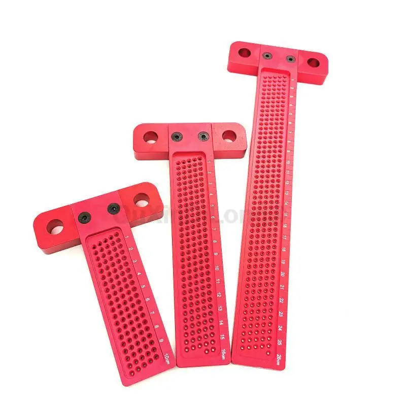 

1 шт. деревообрабатывающая Алюминиевая линейка карабильного типа, отверстие, шкафчик, измерительный вспомогательный инструмент с перекрестными ножками FG909