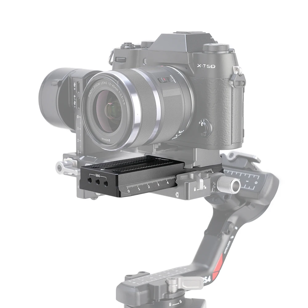FOTGA Placa De Liberación Rápida L Soporte Para Cámara Canon EOS R10, Placa Base Extensible Para Trípode Arca-Swiss, Placa Vertical Para DJI RS2/RSC2/RS3/RS3 PRO/RS3 Mini Estabilizador (soporte L