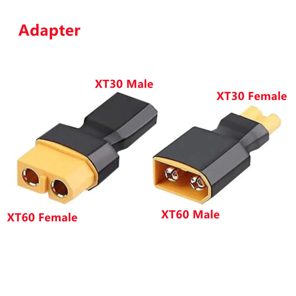 Xt30 Xt60 Femmina A Xt30 Xt60 Adattatore Connettore Spina Maschio Per Scooter Elettrico Modelli Rc Convertitore Batteria Elicottero Quadcopter