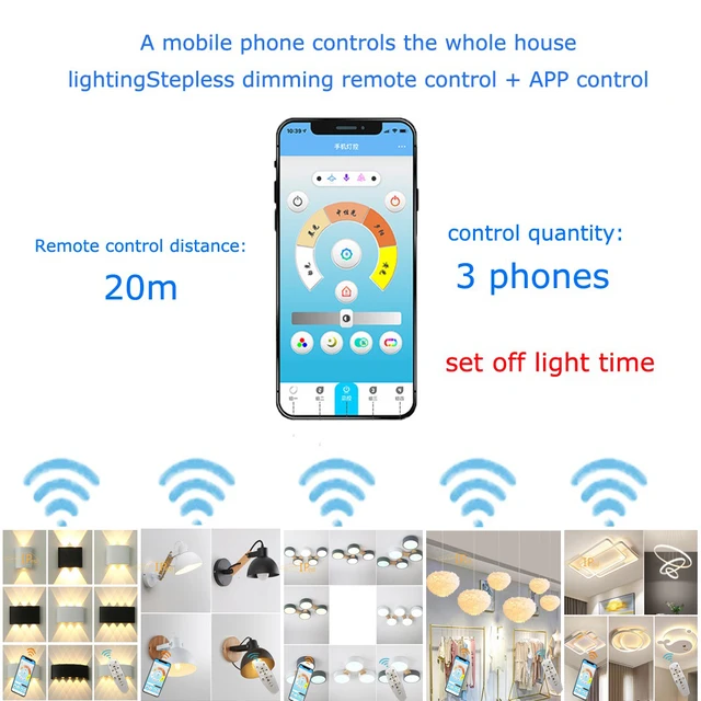 IPesl โมเดิร์นขนาดยาว APP โคมระย้าห้องครัวห้องรับประทานอาหารตกแต่งภายในบ้านระยะไกลแขวนโคมไฟ Drop Shipping 6