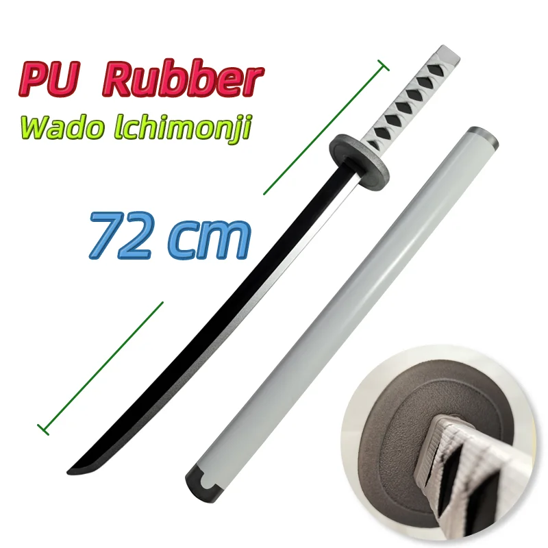 1:1 Cosplay Roronoa Zoro Katana Sword 72cm PU Qiu Shui Sword Cosplay Sword Cosplay Prop Cosplay Toy Trafalgar Law Samurai Props Party boy Gifts Role Playing model