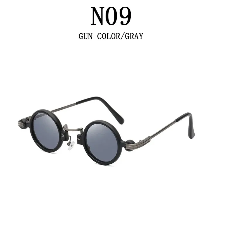 Dark Savior Gafas De Sol Retro Steampunk Con Protección Lateral - Diseño Redondo Hipster, Lentes Espejadas UV400 Gafas Sol Modernas Retro