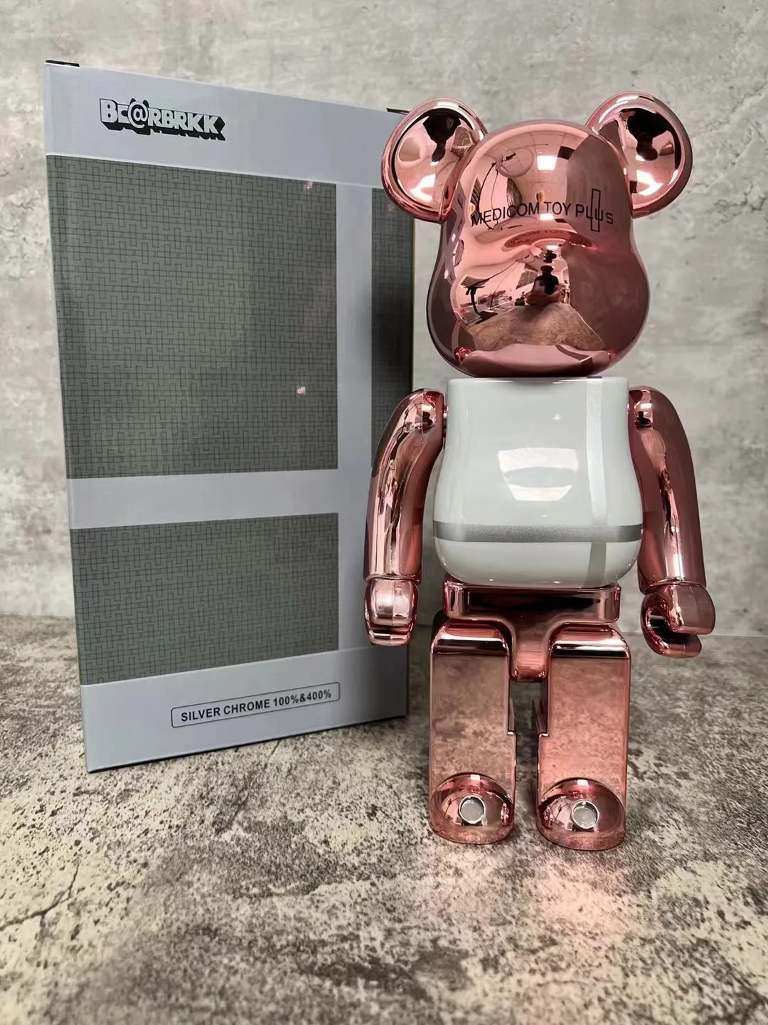 BE@RBRICK MEDICOM silver CHROME100％&400％