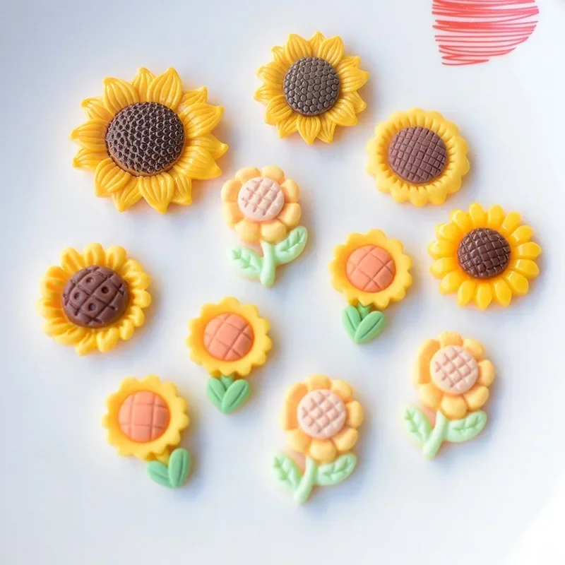 11개 신발 버클 DIY 장식 귀여운 캐주얼 해바라기 흰 꽃 진주 구멍 있는 신발 및 샌들용