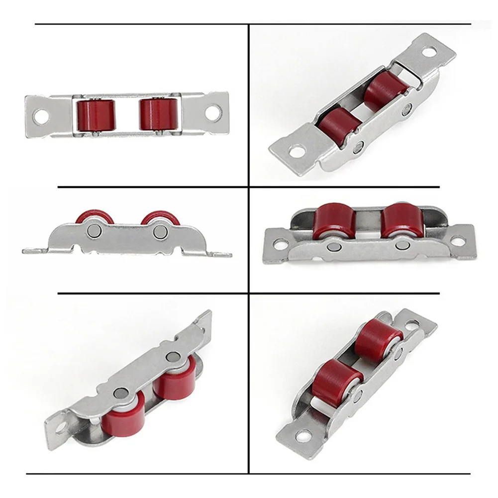 Description Picture 5 of itemHome Garden Door Sliding Roller Door Hardware Pulley Sliding Door Roller Runner Wheel Slot Wheels Stainless Steel Track Pulley