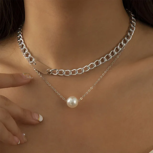 2022 New Fashion Pearl Choker Necklace 