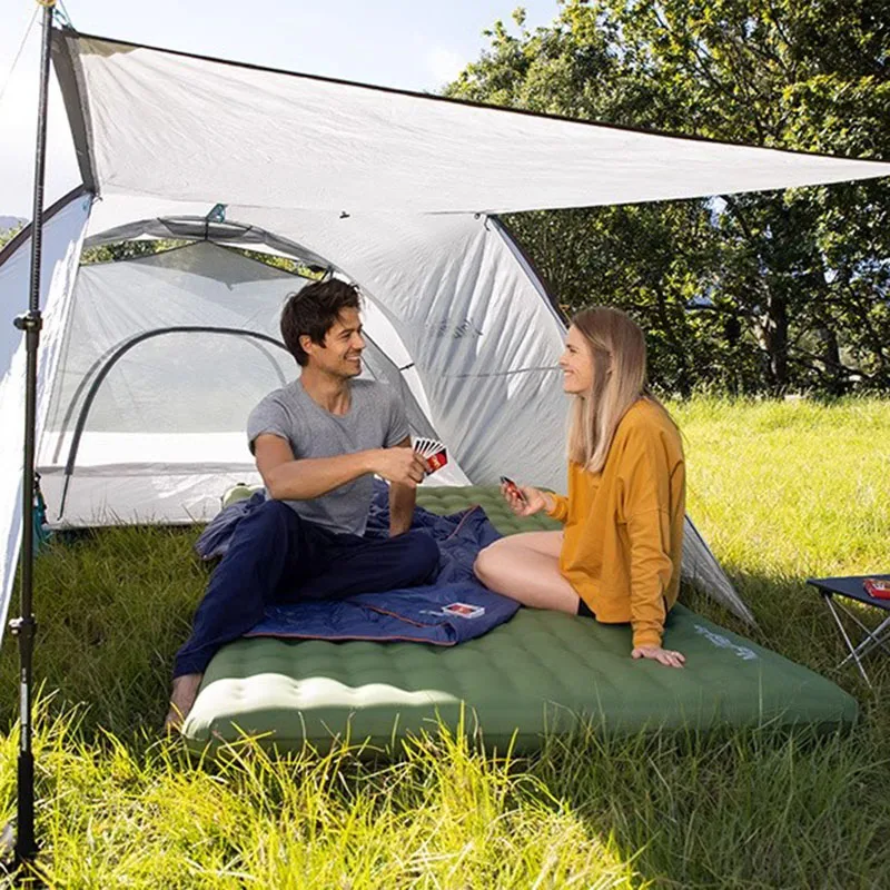 

High Quality Thicken Folding Camping Massage Self-inflating Comfortable Portable Bed Base Orthopedic Matelas De Sol Furniture