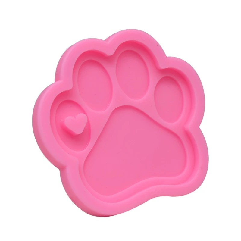 

3 шт./компл. брелок в виде медвежьей лапы, форма для эпоксидной смолы, ювелирное ожерелье, силиконовая форма