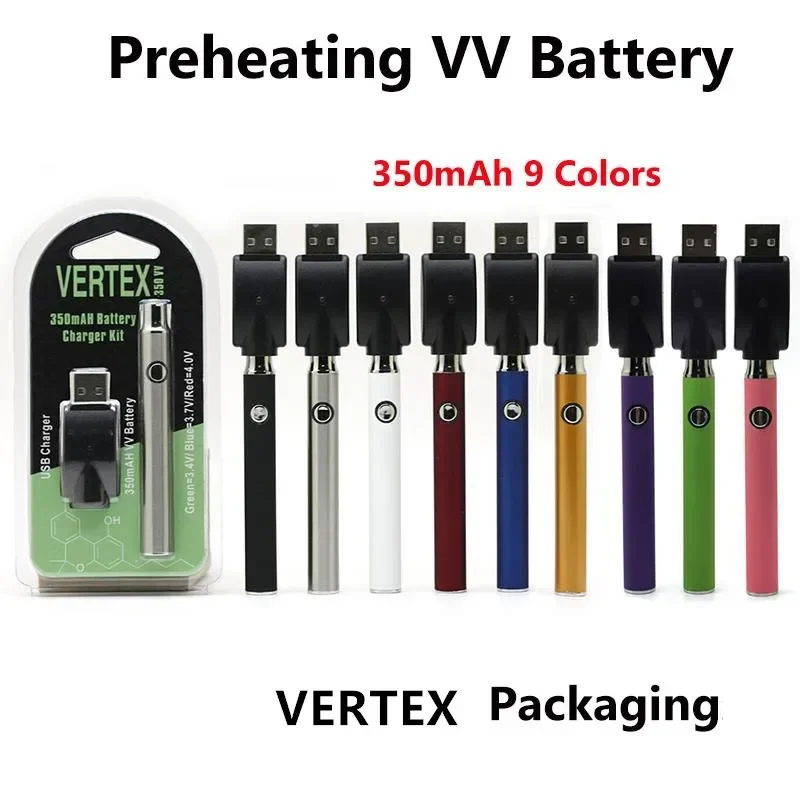 VERTEX 350mAh 510 Variable Voltage Preheat Battery 2-Pack vape battery for batteries & chargers - gallery image 6