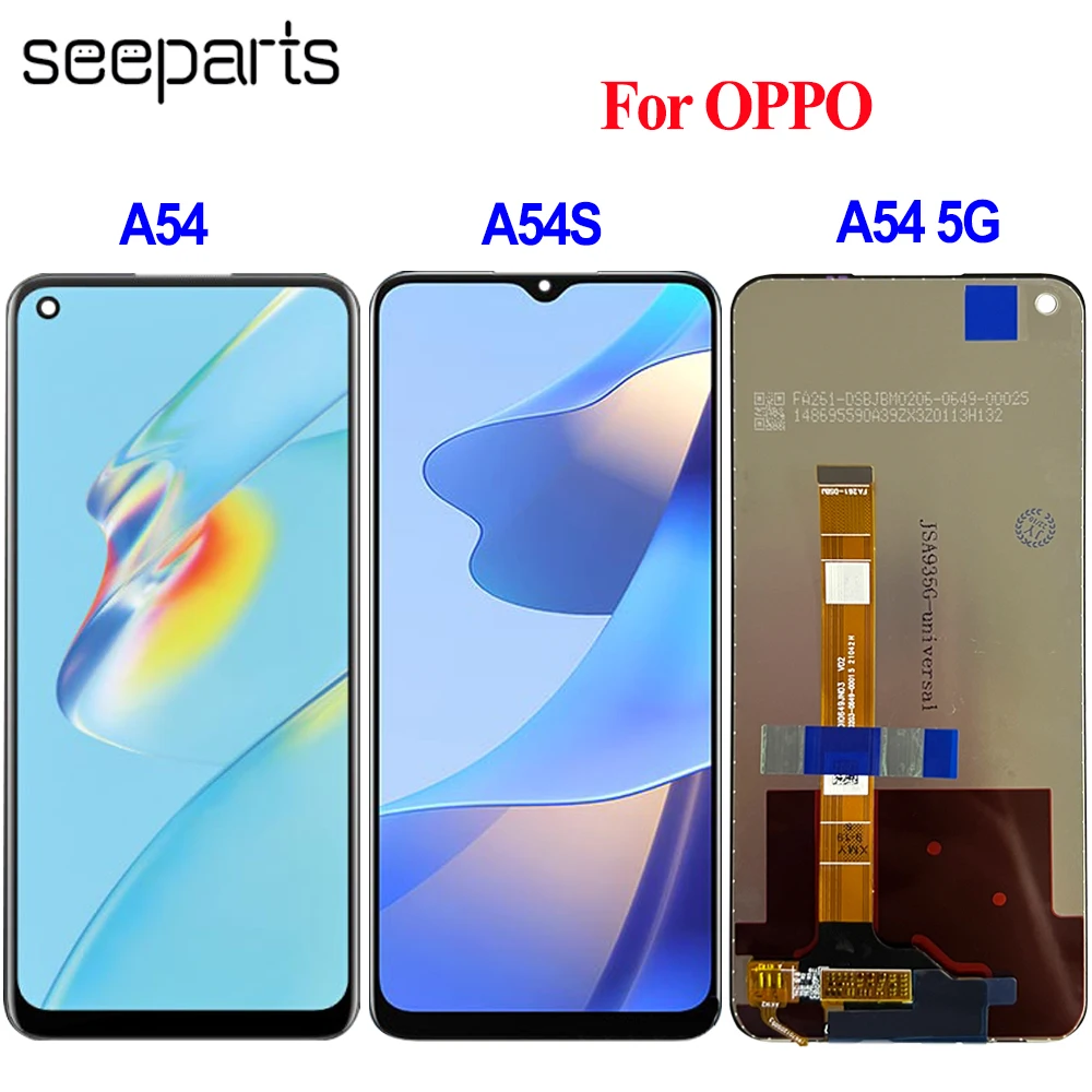 Testato Bene Per Oppo A54 5G Lcd Cph2195 Display Touch Screen Digitizer Assembly Per Oppo A54 Cph2239 Lcd A54S Cph2273 Sceen