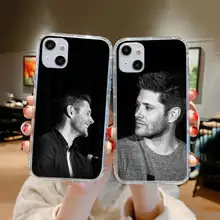 

Jensen Ackles American actor model Phone Case Transparent soft For iphone 12 11 13 7 8 6 s plus x xs xr pro max mini