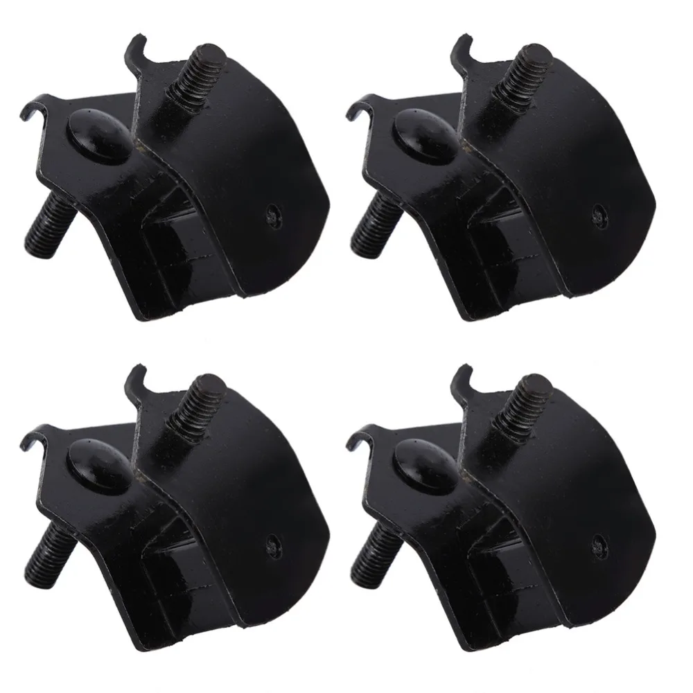 Lot de 4 supports moteur caoutchouc métal pour EG1400 EG2200, posés sur fond blanc