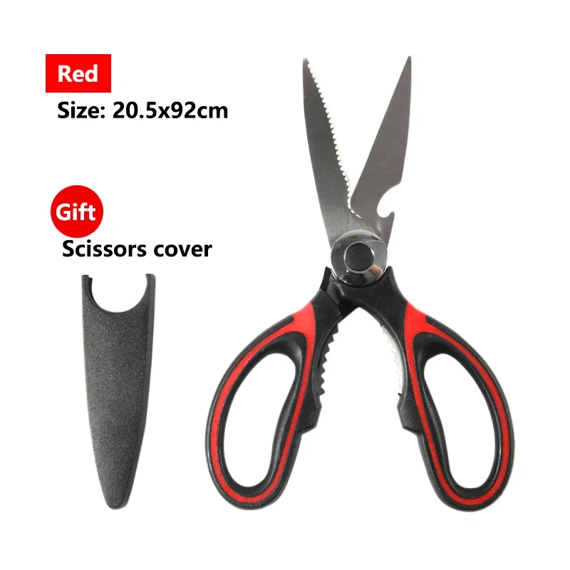 Multifunctional Kitchen Scissors Cutting Knife  Stainless Steel Kitchen Meat  Scissors Chicken Bone Opening Bottle