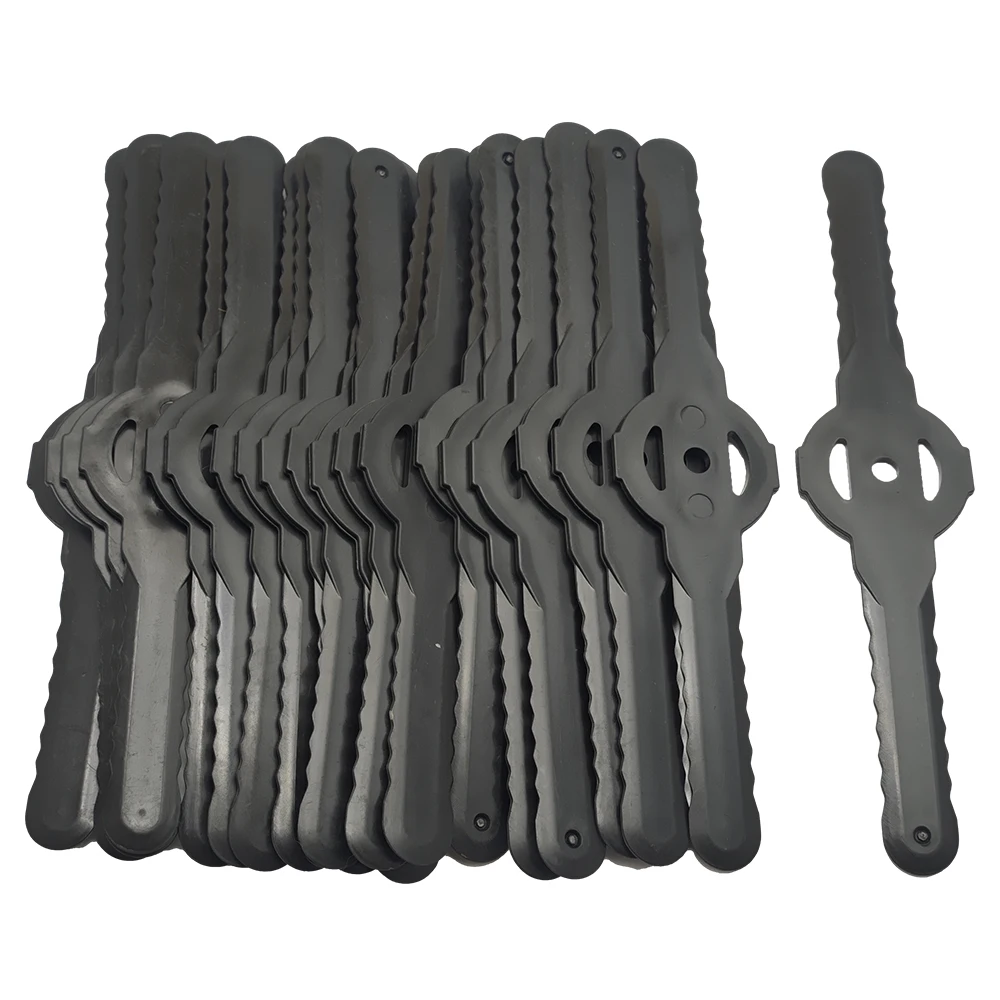 20-Pack Plastic Blades for Electric Lawn Mower and Garden Trimmer