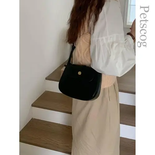 한국 스타일 니치 레트로 여성 가방, 우아한 럭셔리, 올매치 소형 핸드백, 트렌디 숄더 겨드랑이 호보백, 신상 4