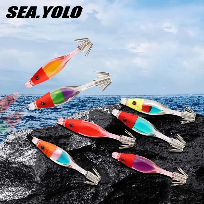 Sea.Yolo 5cm/2.5g Fishing Lure Japanese blow tube hook squid hook