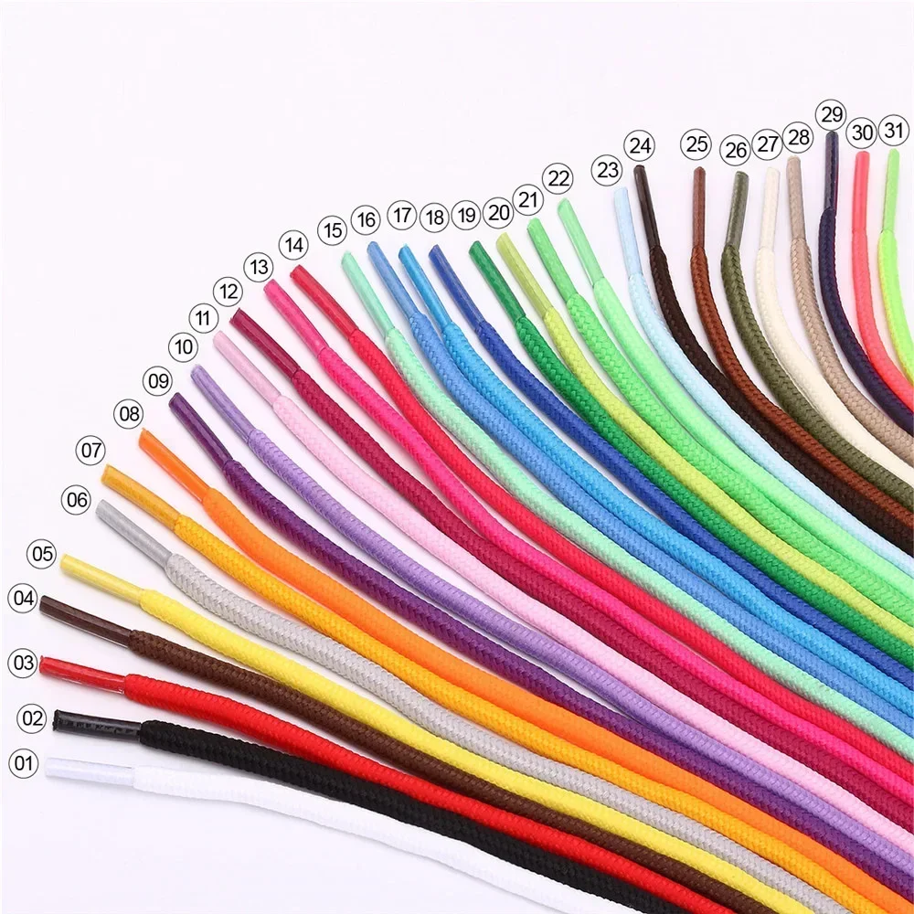 25 Colors Round Shoelaces No Elasticity Shoe Accessories