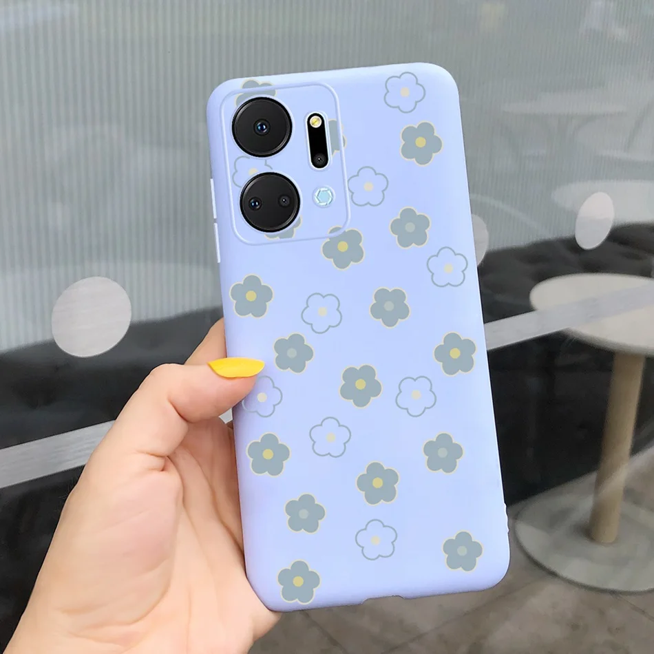Beautiful Girl Sunflower Soft Silicone Bumper Phone Case