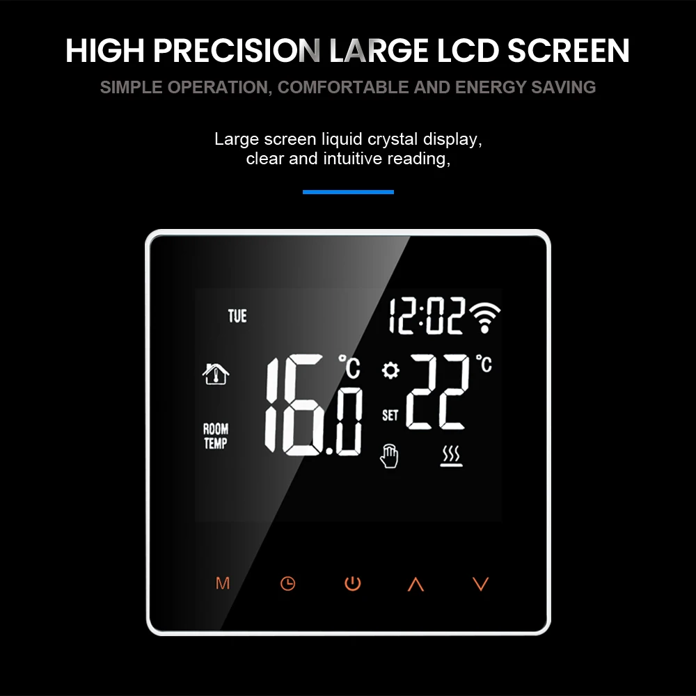 Tuya WiFi Smart Thermostat, Electric Floor Heating Water/Gas Boiler Temperature