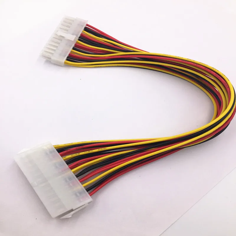 Atx 24 Pinos Macho para 24pin Fêmea Cabo de Extensão da Fonte de Alimentação para Fonte de Alimentação Interna do Fio do Conector da Ligação da Alimentação do Psu tw do pc 30cm
