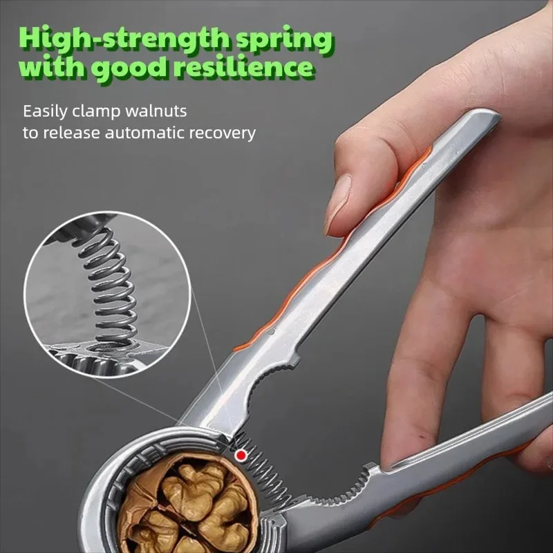 Metal Multi-Functional Nut Cracker Walnut Chestnuts Hazelnut Pliers Shell Opener Household Tools