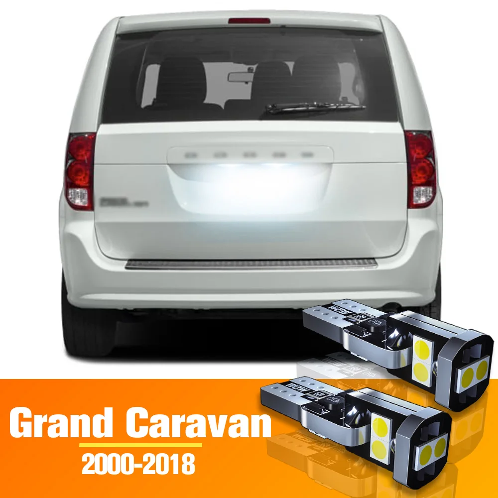 2x LED License Plate Light Bulb Accessories For Dodge Grand Caravan