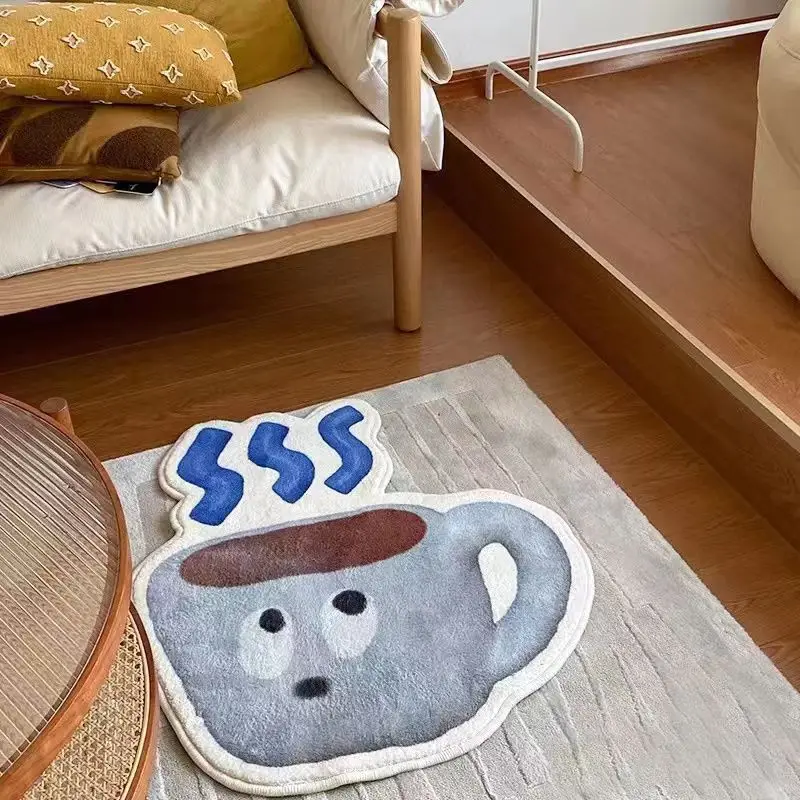 

Ковер с принтом кофейный ковер для гостиной мягкий Противоскользящий напольный коврик креативный экологически чистый коврик