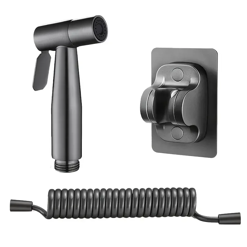 3 PCS Gun Grey Stainless Steel Toilet Spray Gun Toilet Spray Nozzle Toilet Companion with 78 inch Expansion Tube