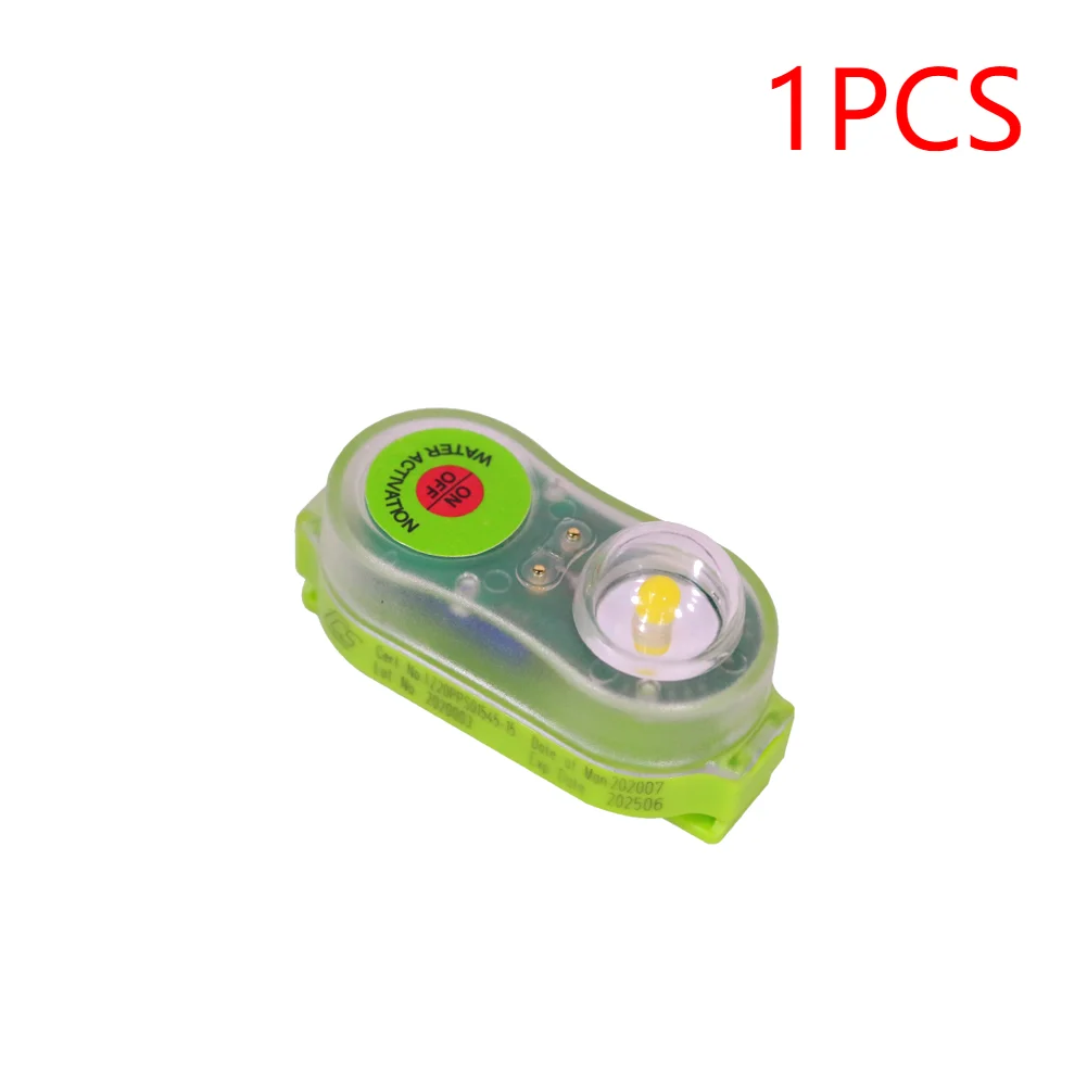 Luce LED Salvagente A Contatto Con L'acqua – Dispositivo Di Sicurezza Portatile Per Barche, Kayak, Vela E Nuoto, Con Clip E Lampeggio Automatico