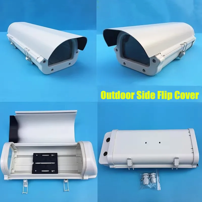 10 Inch Outdoor Street Waterproof IP66 Surveillance CCTV Camera Housing Cover Case Shield with Clean Windshield & Single Lock