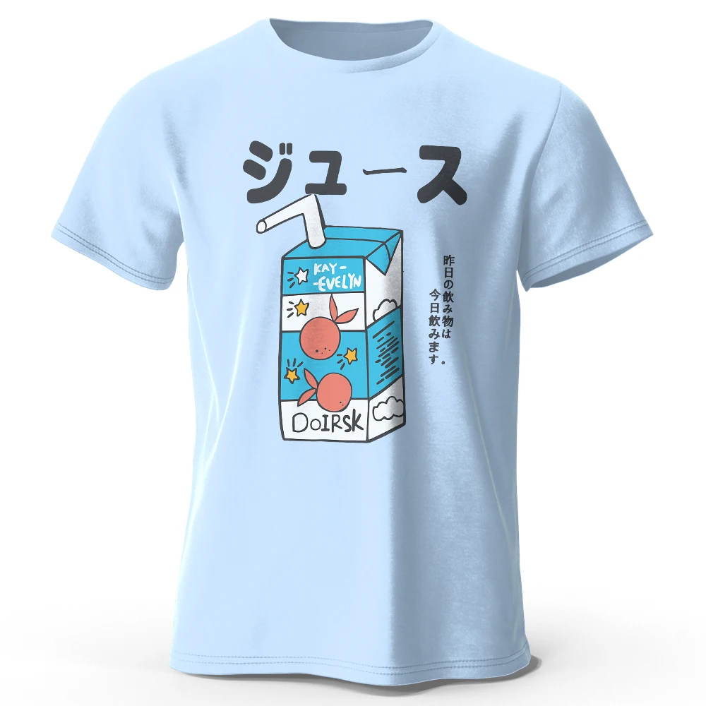 Anime-Inspired Japanese Soda Pop Graphic 100% Cotton Unisex T-Shirt, Ultra Soft Round Neck Short Sleeve Tee