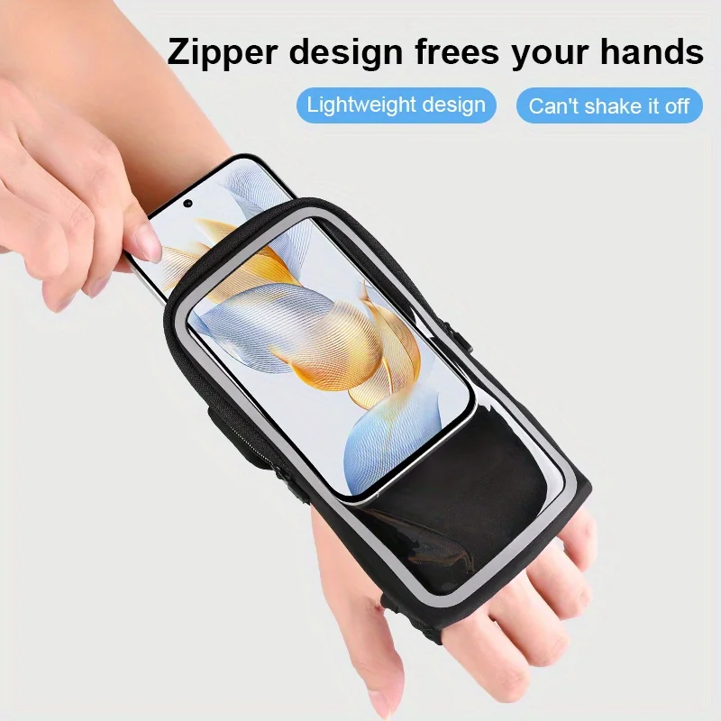 HAISSKY Touch Screen Wristband Bag for Outdoor Cycling and Fitness