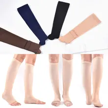 

Women Men Unisex Open Toe Knee High Socks Leg Support Warmer Relief Pain Therapeutic Anti-Fatigue Sport Compression Stockings