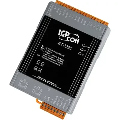 

Новый и оригинальный модуль ввода-вывода ICP Φ Ethernet с двумя портами Ethernet w/6-ch AI 2-ch AO 2-ch DI 2-ch DO ET-7226