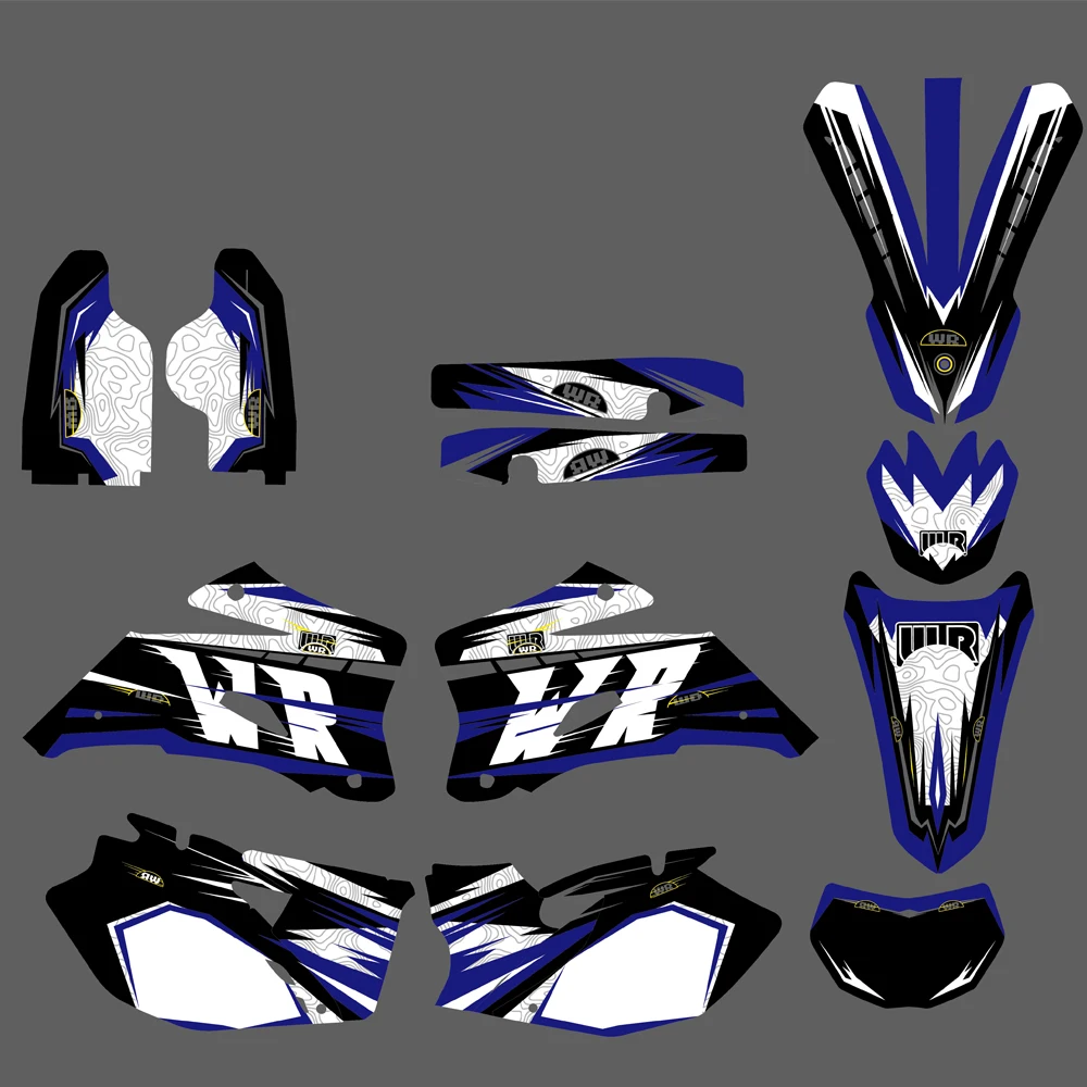 

NiceCNC Motorcycle Graphics Background Decals Stickers For YAMAHA WR250F WR450F WR 250F 450F WRF 2007 2008 2009 2010 2011 Custom