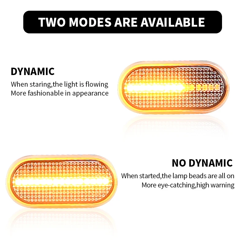 FUNFOB indicatori direzione Per Nissan Per Qashqai Per Navara Per Micra 350Z Per Nota Per Pathfinder 1 Coppia LED Car Dynamic Indicatore Di Direzione Indicatore sequenziale(Dynamic Crystal