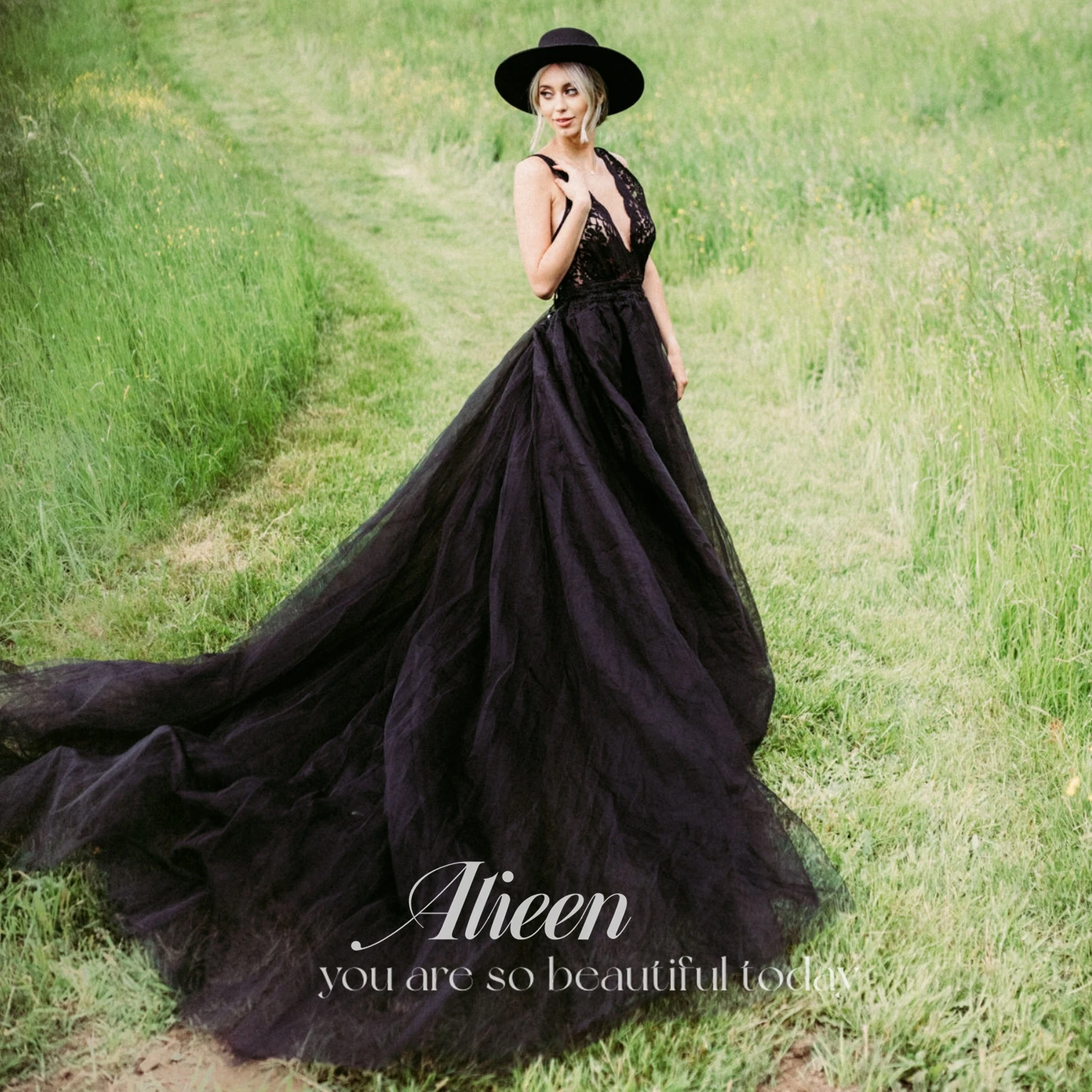 

Aileen Formal Dresses for Women Gala Dress Black Long Wedding Party Dress Women Elegant Luxury Lace Mesh New in Dresses Evening