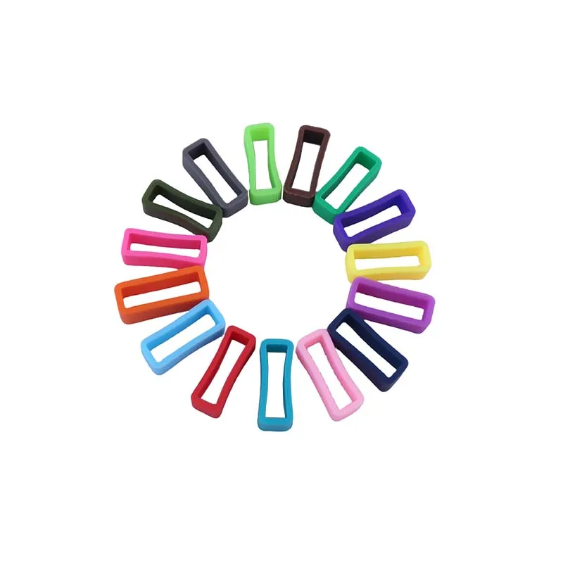 10-Pack Silicone Watch Strap Loops - Durable Circulating Accessory Rings
