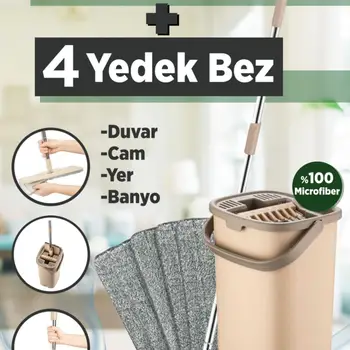 4 조각 마이크로 화이버 헝겊 타블렛 청소 양동이 세트, 스틱, 걸레, 옷, 욕실 청소 집 homeequipment