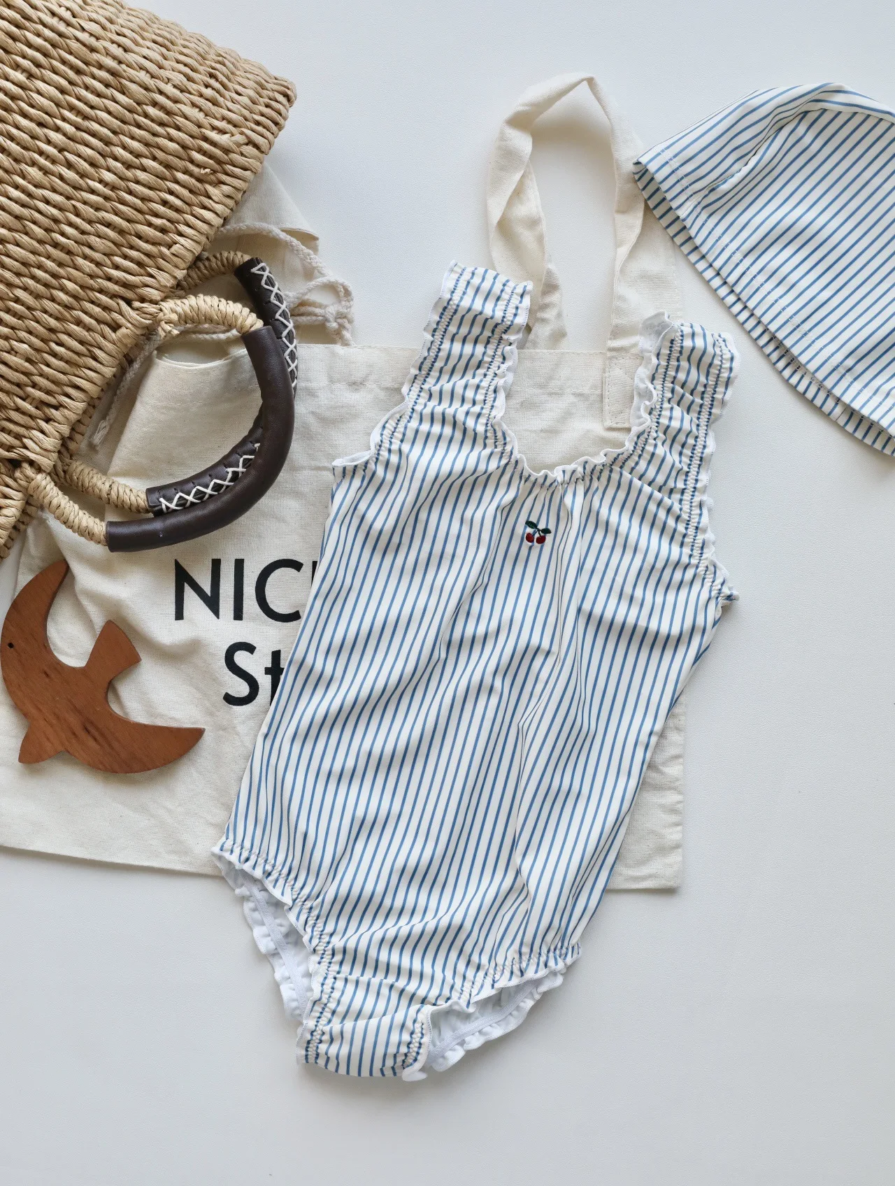 SwimmyCubs Baby Swimming Costume Girls Sunscreen Quick Dry One-piece Swimming Costume Children's Swimsuit Bikini